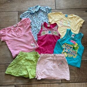 Y2K Girls summer/spring  shirt & shorts bundle  size 6